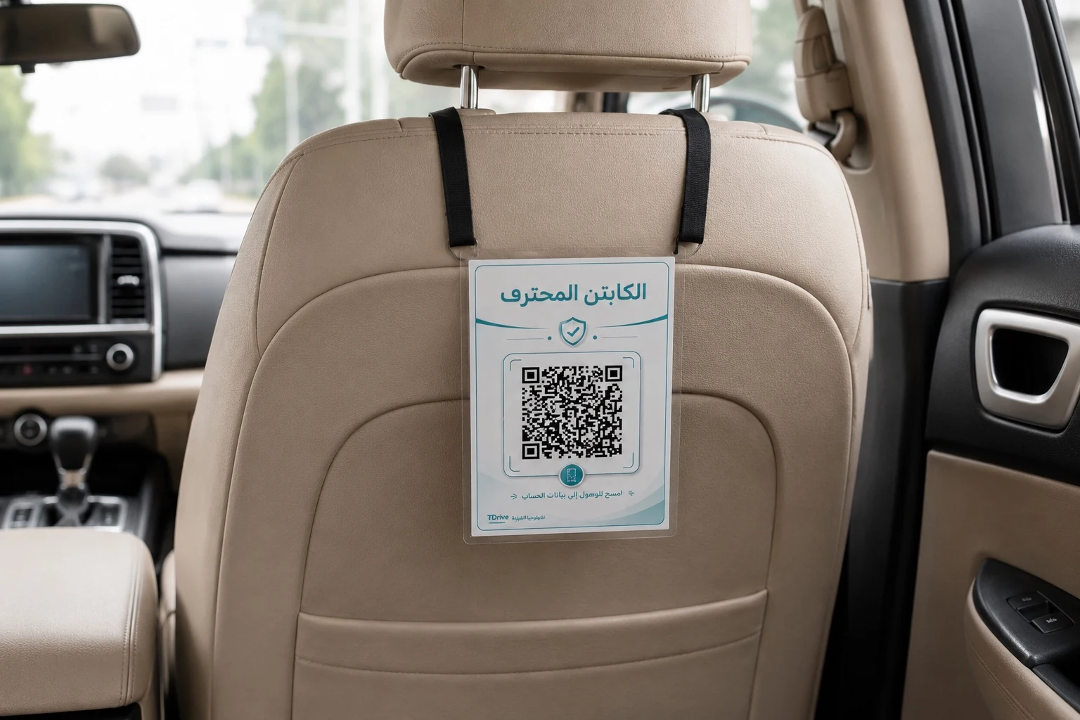 وضع ملصق الكابتن المحترف في السيارة